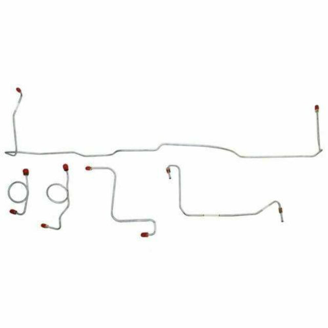 Front Brake Line Kit for 1967 Ford Fairlane drum brakes stainless steel