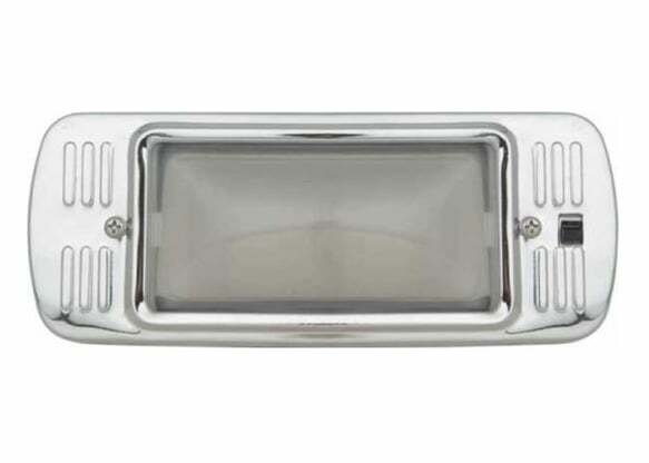 1947-1954 Chevrolet Truck Dome Lamp Assembly-With Glass Lens-Chrome DLH47CH
