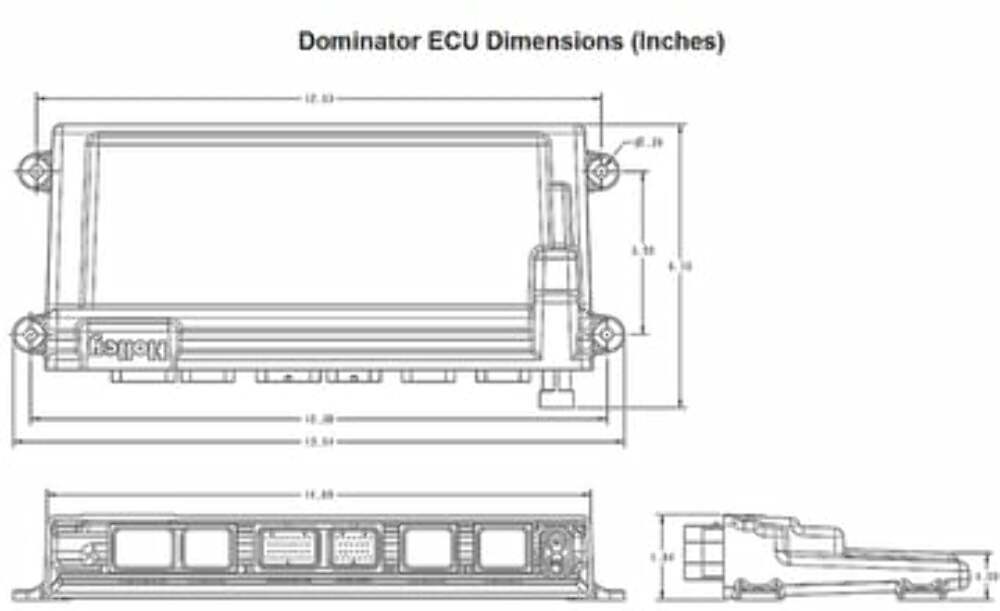 t Dominator EFI-LS2 Main Harness w/ Trans and DBW w/EV1 Injector Harness 550-660 Holley EFI