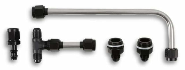 t Dual Feed Fuel Line #6AN (Slayer Series - Black) - 34-600SL-BLKQFT Quick Fuel