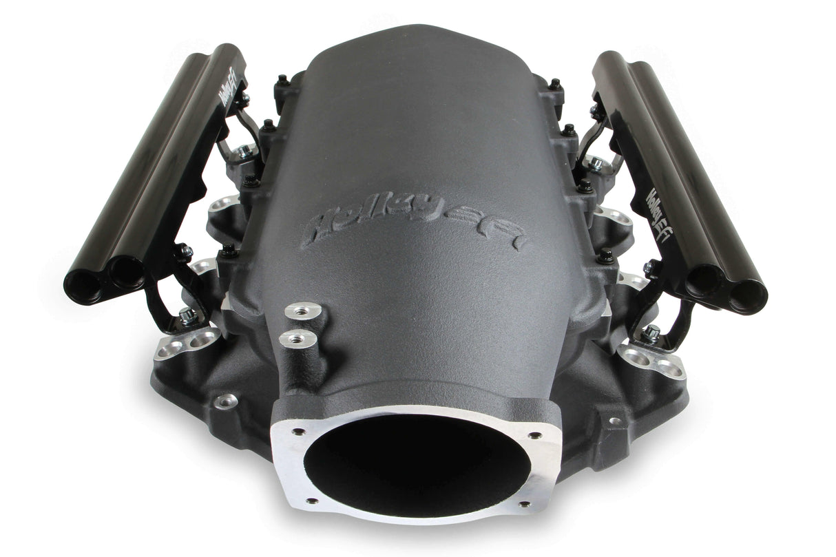 Holley EFI Dual Fuel Injector LS1 Lo-Ram Top-Feed EFI Intake Manifold Kit - 300-624BK