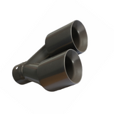 t Dual Round Double Wall Slant Cut Tip Powered Coat Gun Metal Grey-ET-025GY Modern Day Muffler and Brakes