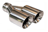 t Dual Round Double Wall Slant Cut Tip Stainless Steel-ET-025 Modern Day Muffler and Brakes
