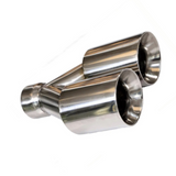 t Dual Round Double Wall Slant Cut Tip Stainless Steel-ET-025 Modern Day Muffler and Brakes