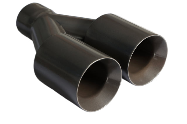 t Dual Round Double Wall Straight Cut Tip Powered Coat Gun Metal Grey-ET-0251GY Modern Day Muffler and Brakes