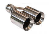 t Dual Round Double Wall Straight Cut Tip Stainless Steel-ET-0251 Modern Day Muffler and Brakes