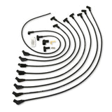 Spark Plug Wire Set Universal 8mm Silicone Spiro Pro 135? 350 ohm/ft Black 76046