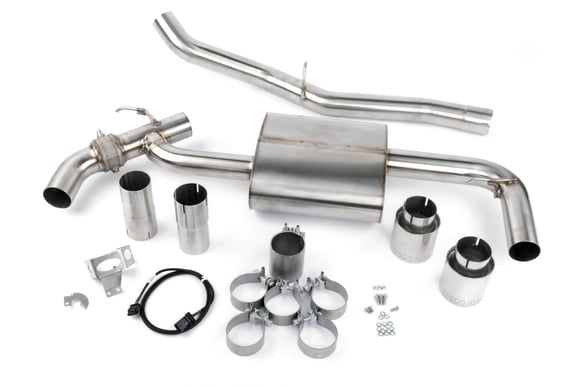 Valved Axle-Back Exhaust for 2016-2023 BMW X1/X2 xDrive28i D660-0089 BMW performance polished stainless steel