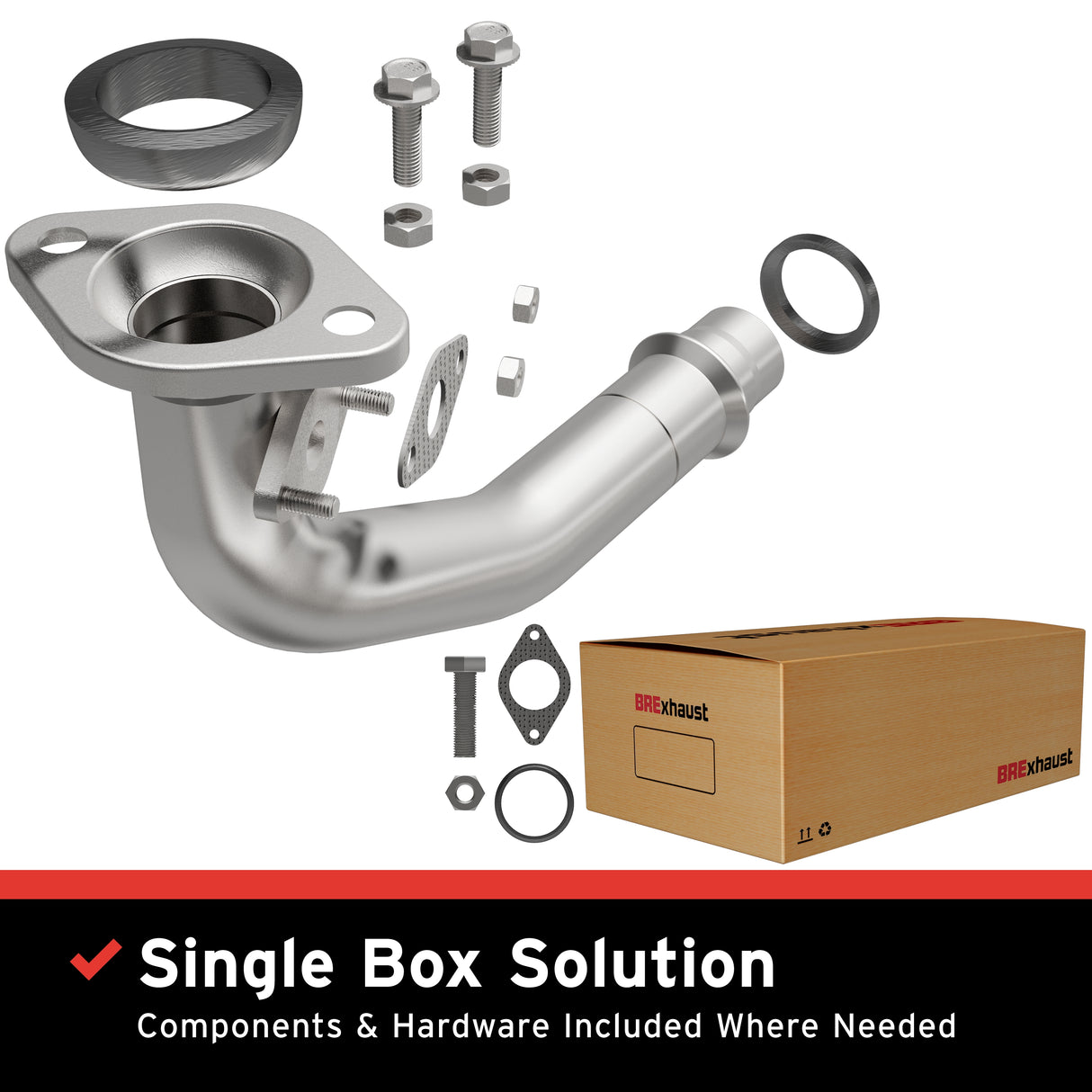 1998-2002 Chevy Prizm Direct-Fit Front Pipe Kit 107-0030 steel