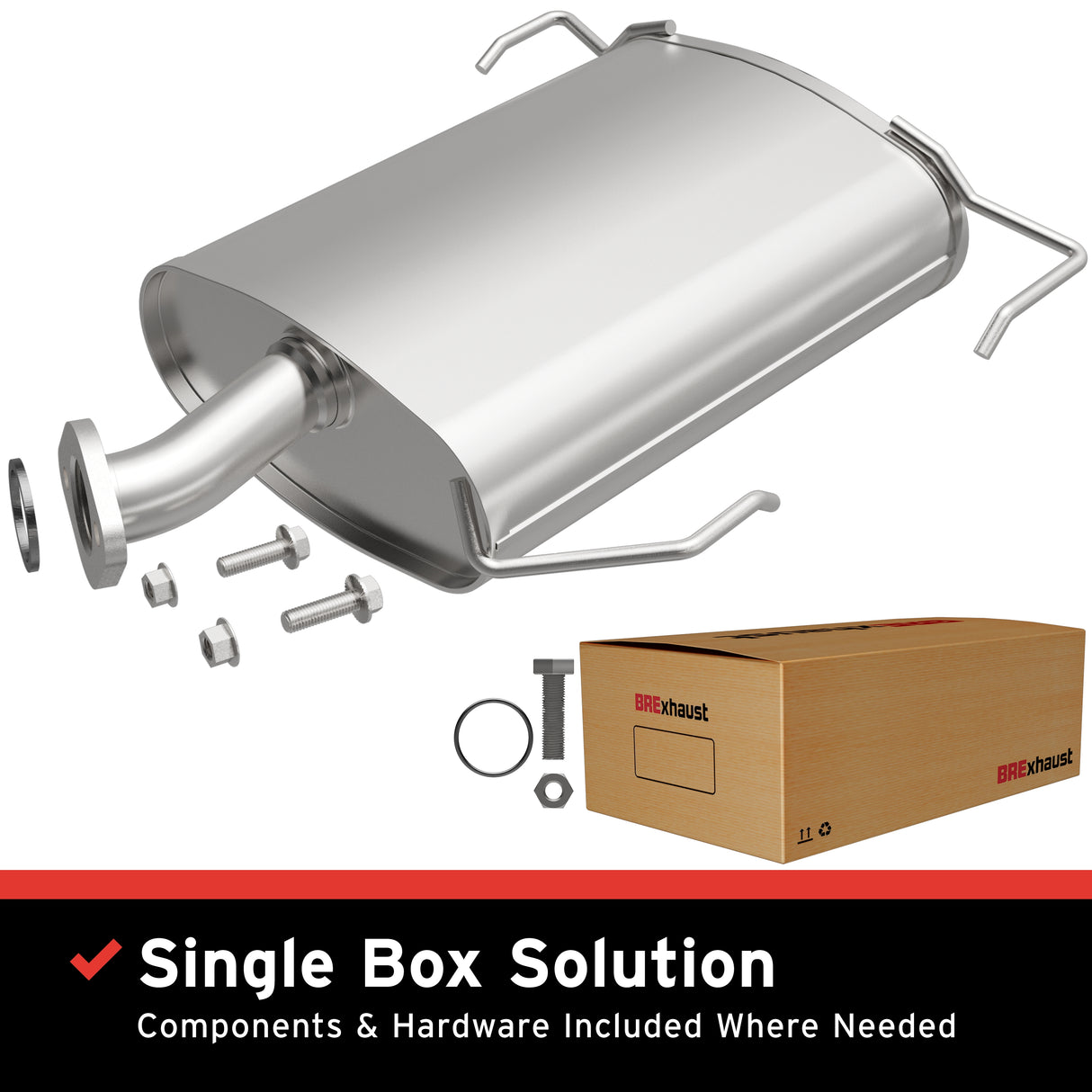 2009-2014 Nissan Cube Direct-Fit Muffler Kit 108-0034 aluminized steel