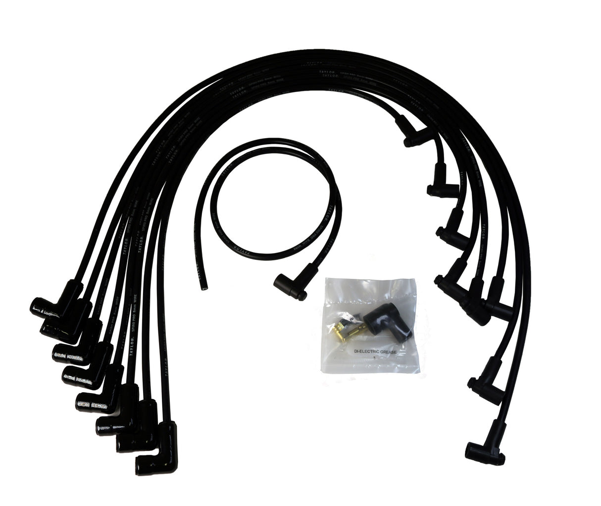 Spark Plug Wire Set Universal Silicone Spiro Pro 8mm 90? 350 ohm/ft 75002-B