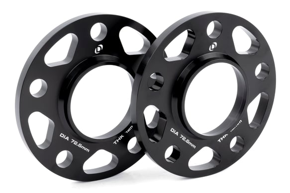 Spacers; 5x120 for 72.6mm CB for 12mm Thick D210-2040 BMW performance black aluminum