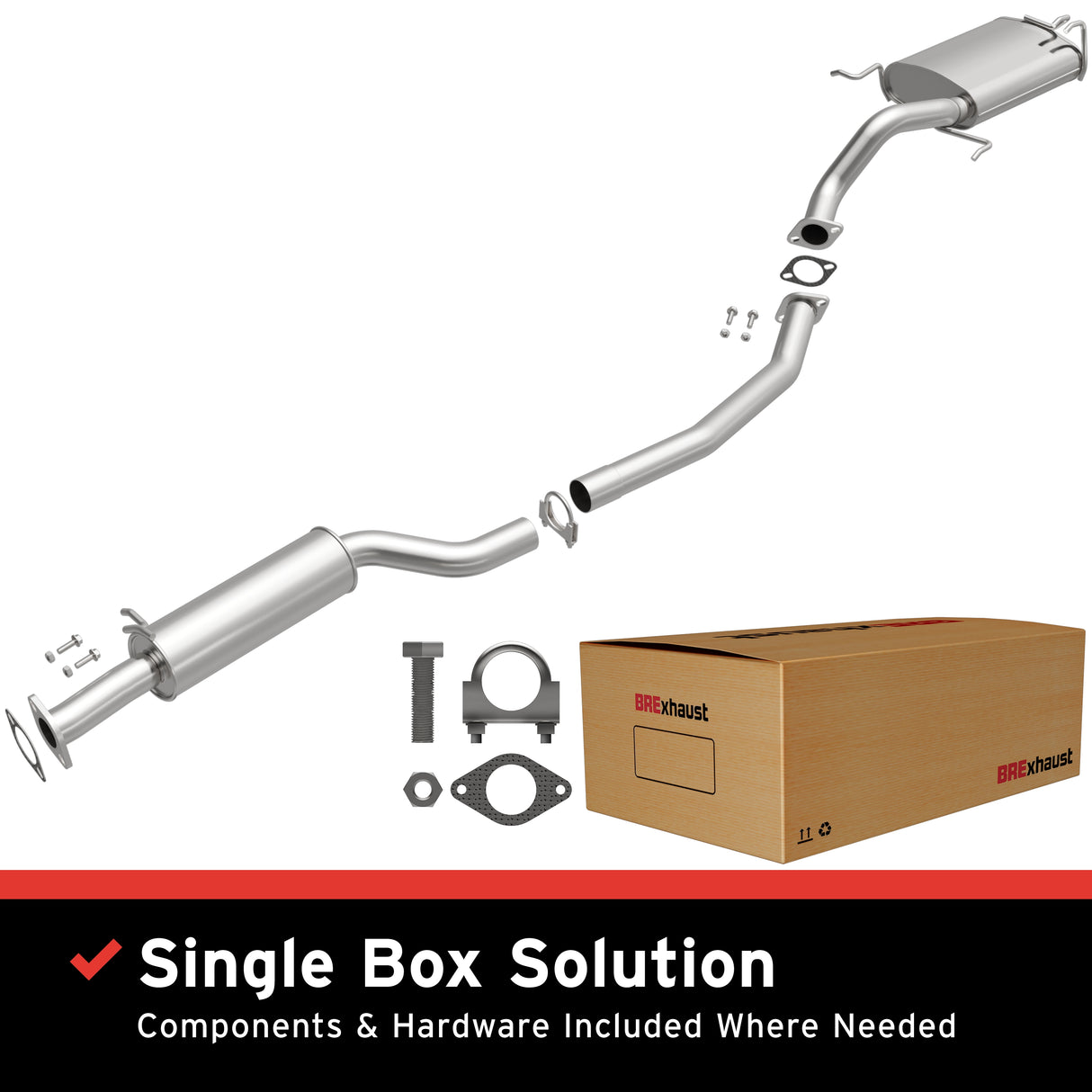 t 2010-2012 Hyundai Santa Fe Direct-Fit Replacement Exhaust System 106-0839 Brexhaust