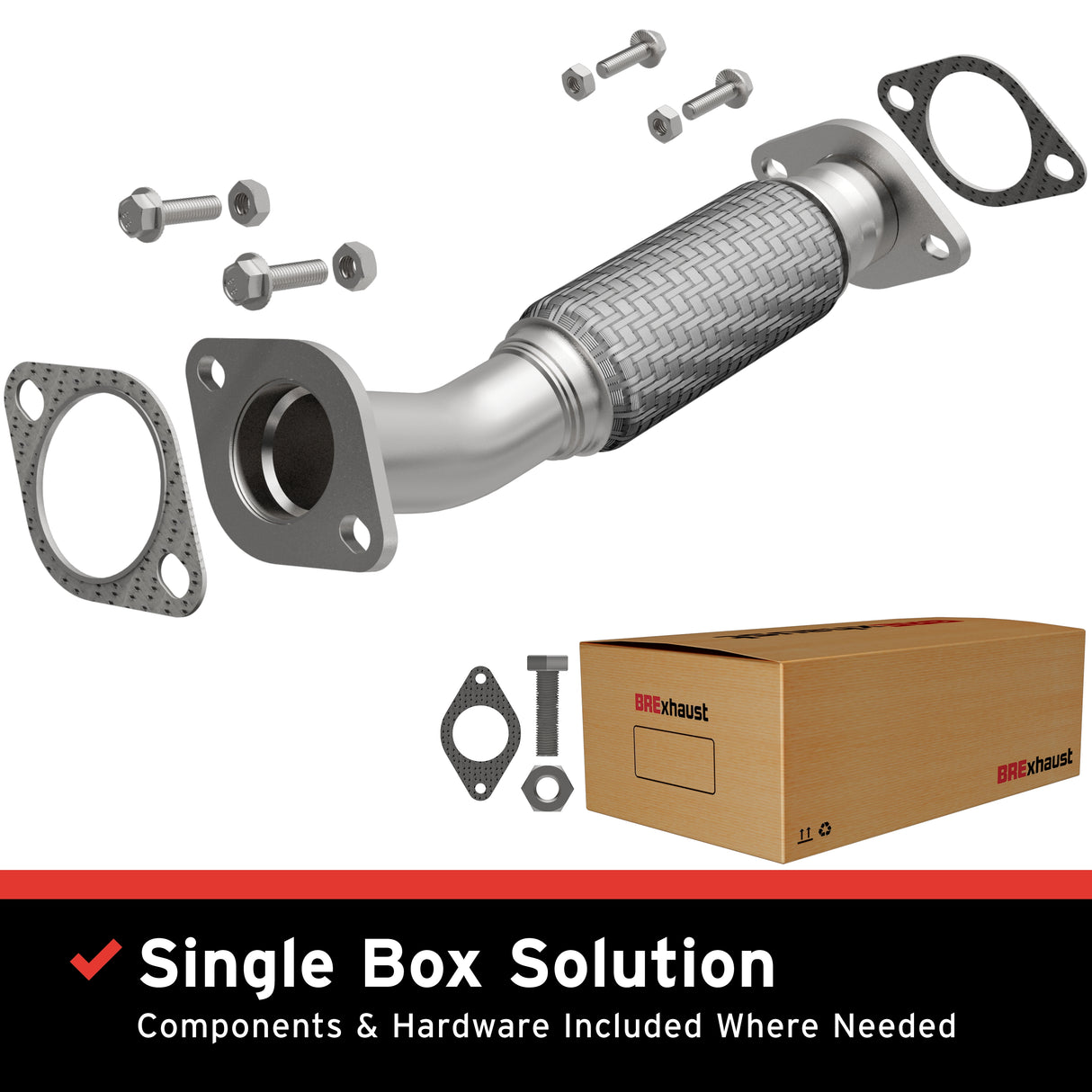 2006-2009 Ford Fusion Direct-Fit Front Pipe Kit 107-0070 stainless steel