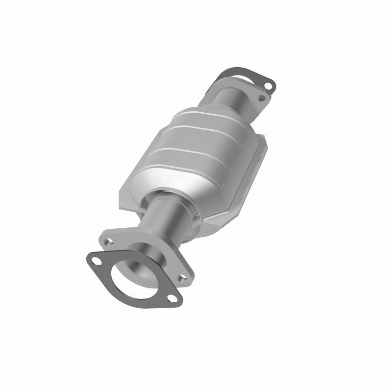 MagnaFlow direct-fit catalytic converter for 1998-2000 Nissan Frontier 2.4 inch inlet/outlet stainless steel Federal EPA compliant OBDII 93445