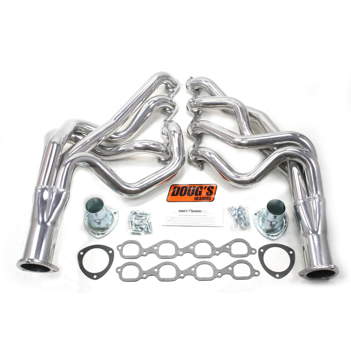 Long Tube Headers for 67-69 F Body/68-74 X 572 BBC 10.2" Tall deck W/O D321
