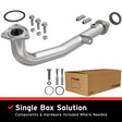 1997-2001 Honda CR-V Direct-Fit Front Pipe Kit 107-0275 stainless steel
