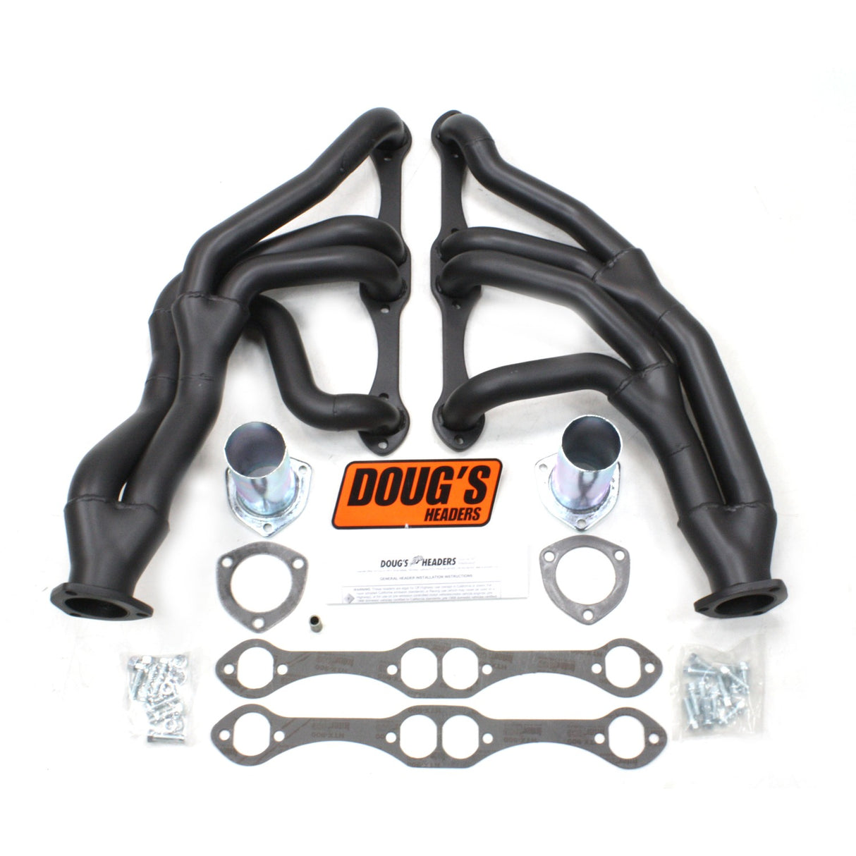 Tri-Y Headers for 62-67 Nova 265-400 SBC 1-5/8in Primary Black Coated D367Y-B