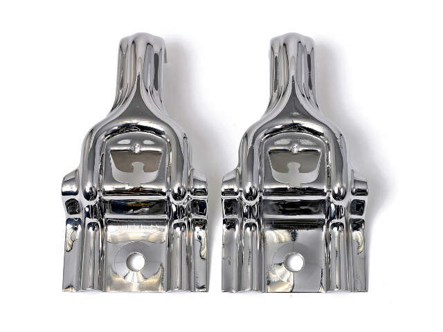 Upper Radiator Brackets SS Pair fits Ford Mustang 1987-1993 Drake -E7SZ-8A193-S muscle car 7213