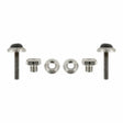Fits 1979-1993 Mustang/Capri, Hood Bumper, Adjustable, S/S, Pair-E7ZZ-16763-S muscle car stainless steel