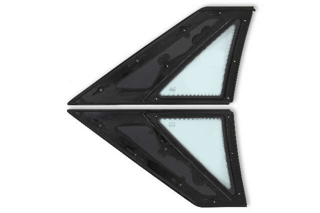 Quarter Windows Hatchback Pair fits Ford Mustang 1987-1993 Drake E7ZZ-6129710-1B