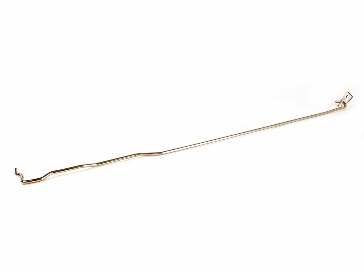 Hood Prop Rod Polished SS fits Ford Mustang 88-93 E8ZZ-16826-S muscle car stainless steel 1130