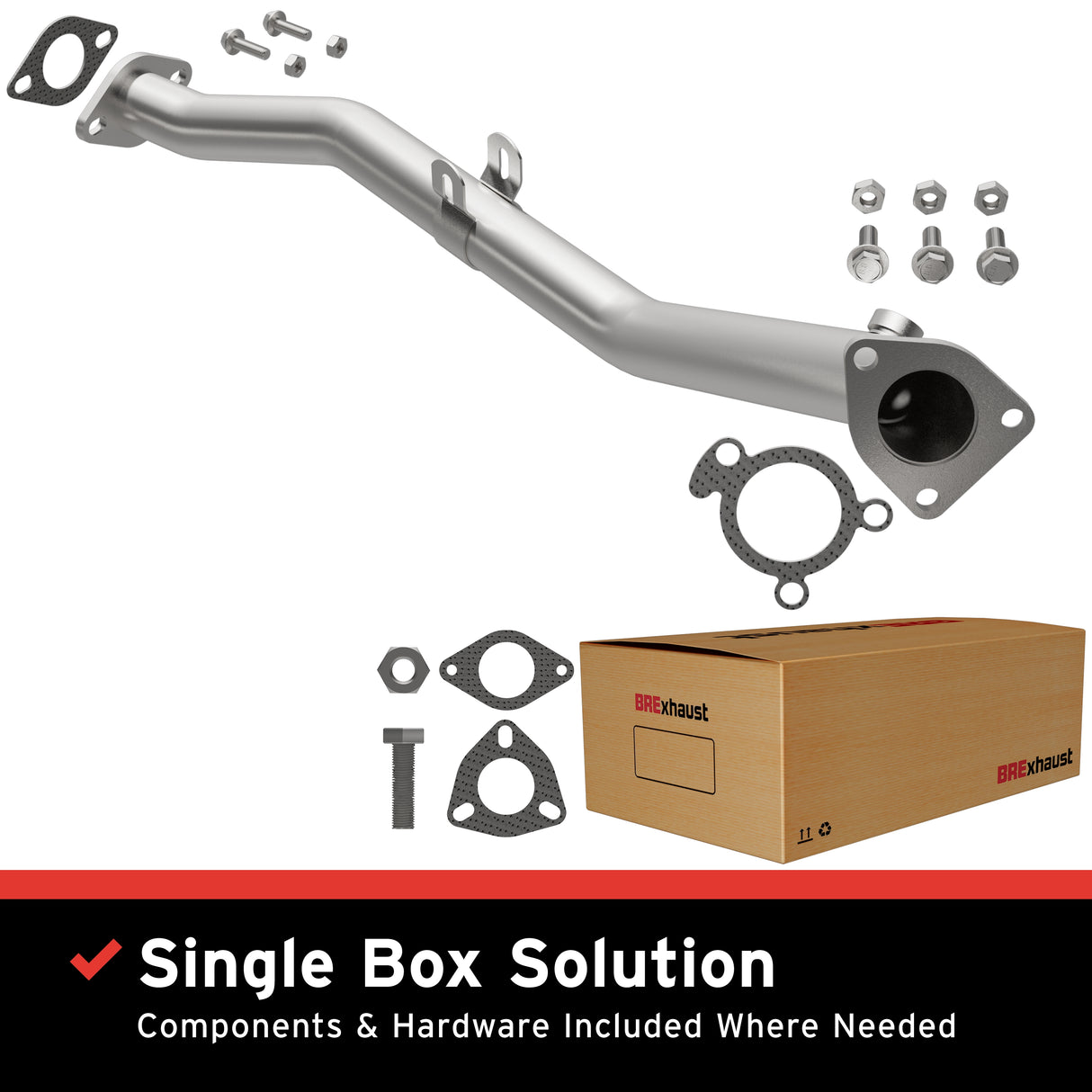 1990-1993 Mazda Miata Direct-Fit Front Pipe Kit 107-0092 stainless steel