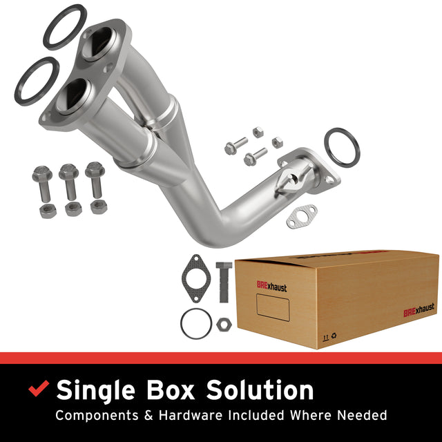 1995-2000 Toyota Tacoma Direct-Fit Front Pipe Kit 107-0155 stainless steel
