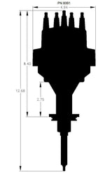 MSD ignition distributor red 8391