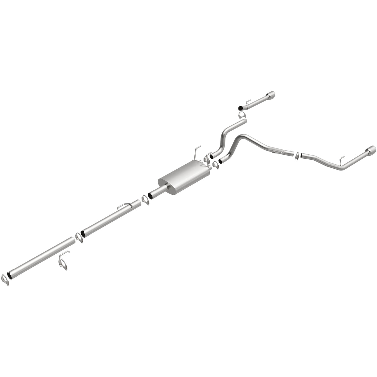 2011-2018 Ram 1500 Direct-Fit Replacement Exhaust System 106-0516 aluminized steel