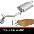 2014-2019 Toyota Corolla Direct-Fit Replacement Exhaust System 106-0749 aluminized steel