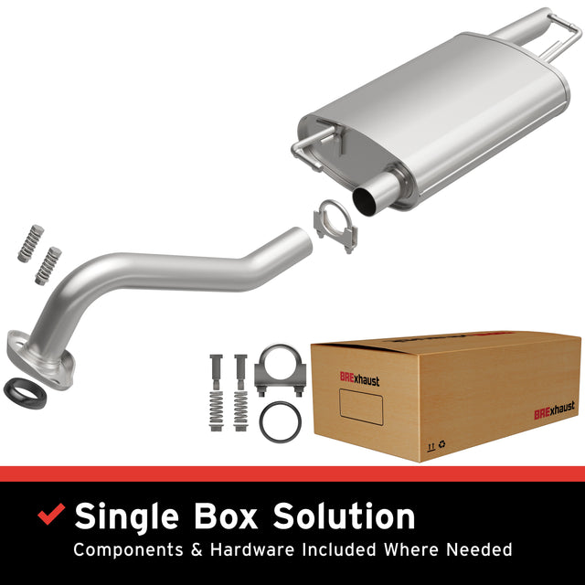 2014-2019 Toyota Corolla Direct-Fit Replacement Exhaust System 106-0749 aluminized steel