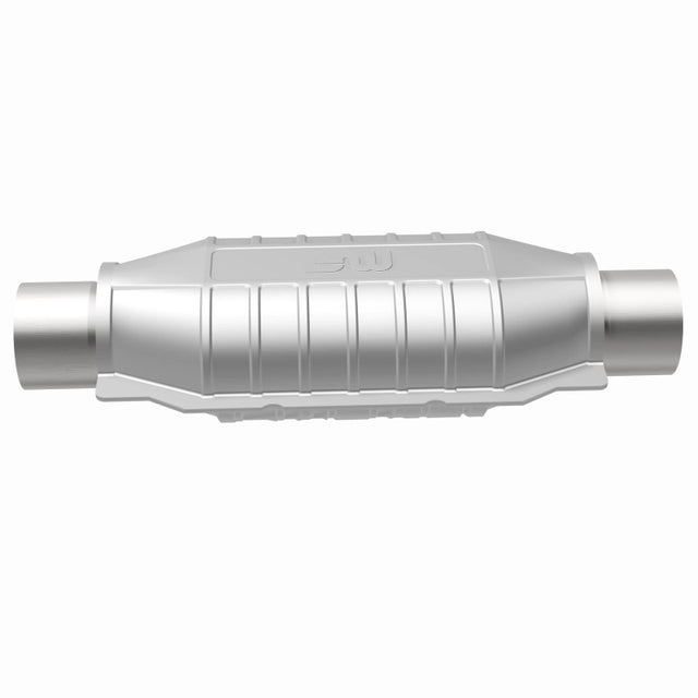 MagnaFlow universal catalytic converter 2.25 inch inlet/outlet stainless steel Federal EPA compliant OBDII 94005