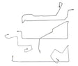 Front Brake Line Kit for 2015-2023 Dodge Challenger stainless steel