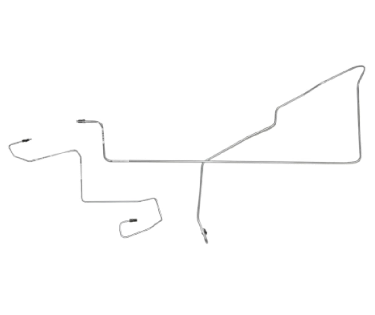 Front Brake Line Kit for 2015-2023 Dodge Challenger stainless steel