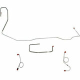 1970-73 Dodge Challenger Front Brake Line Kit Manual Drum Brakes - EKT7001SS