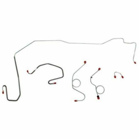 1970-71 Dodge Challenger Front Brake Line Kit Power Disc Brakes Steel EKT7004OM