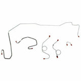 1970-71 Dodge Challenger Front Brake Line Kit Power Disc Brakes Steel EKT7004OM