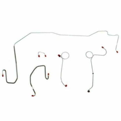 1970-71 Dodge Challenger Front Brake Line Kit Power Disc Brakes Steel EKT7005OM