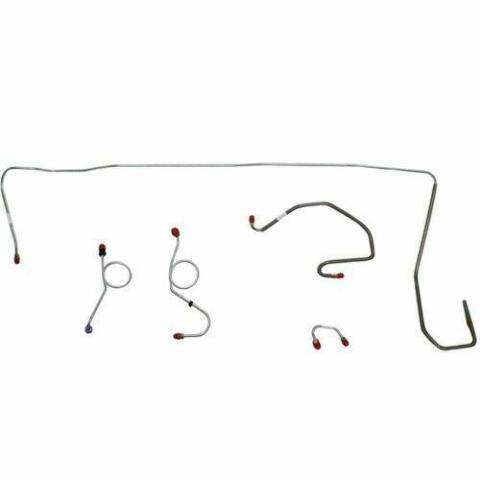 1970-71 Dodge Challenger Front Brake Line Kit Manual Disc Brakes - EKT7006SS