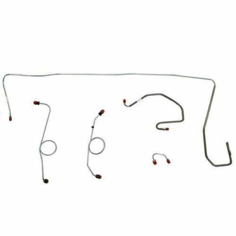 1970-71 Dodge Challenger Front Brake Line Kit Power Front Disc Brakes - EKT7007OM