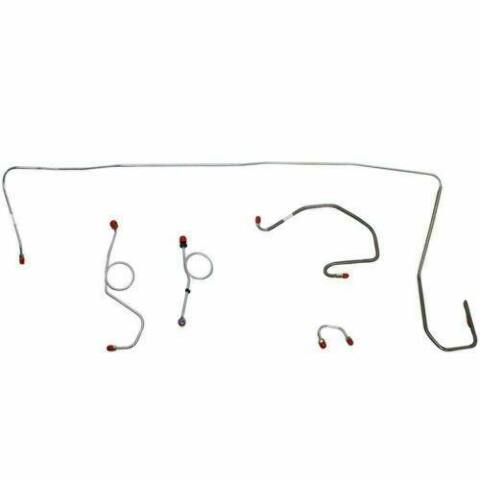 1970-71 Dodge Challenger Front Brake Line Kit Manual Disc Brakes - EKT7008SS