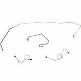 1971-73 Dodge Challenger Front Brake Line Kit Power Drum Brakes - EKT7102OM