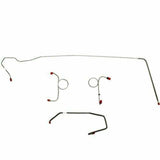 1972-73 Dodge Challenger Front Brake Line Kit Manual Disc Brakes - EKT7204SS