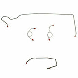 1974 Dodge Challenger Front Brake Line Kit Power Disc Brakes Stainless EKT7405SS