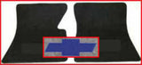 Fits 60-70 C10 Pickup Carpet Floormat-Bowtie Logo-Charcoal EMF2500-2CHARCOAL