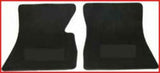 1971-1974 Chevrolet Blazer Carpet Floormats-Plain-Black-Pair EMF3000-3BLACK