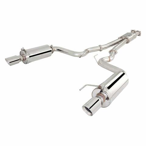 XFORCE Exhaust ES-FM15-CBS - 304 SS Cat-Back Exhaust System w/ Split Rear Exit