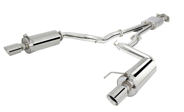 XForce cat-back exhaust system 304 stainless steel split rear exit ES-FM17-CBS-XFO
