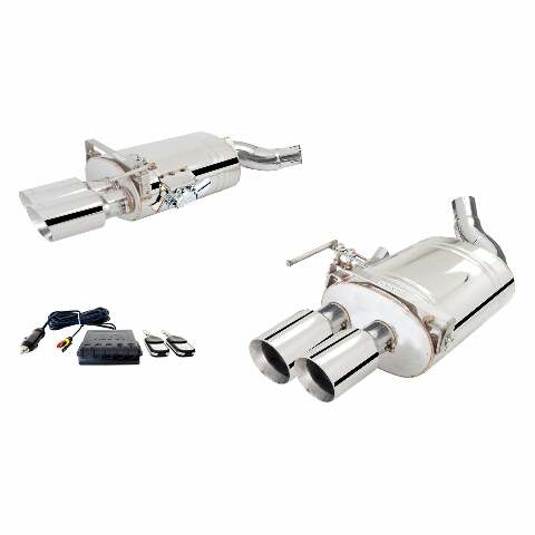 XFORCE Exhaust ES-FM18-VMK-ABS- Varex 304 SS Axle-Back Exhaust w/ Quad Rear Exit